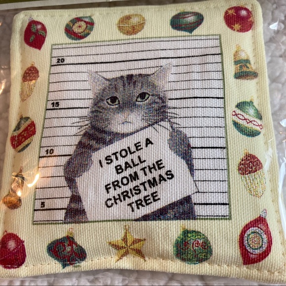 Cat Christmas spiced mug mat - Picture 2 of 4